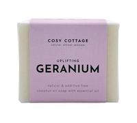 Cosy Cottage Natural Geranium and Sweet Orange Soap Bar - 110g | Handmade, Natural & Moisturising Cleanser | Plastic Free, Palm Oil Free, SLS Free | Shower & Bath Soap | Gift for Women