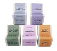 Cosy Cottage Natural Soap Bar Bundle Pack of 10 x 110g | Handmade Bath Soap Bars | Sweet Orange, Lavender, Geranium & Orange, Hemp & Patchouli, Aloe Vera | Body Wash | Cruelty Free & Moisturising