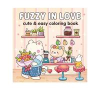 Cosy Crime Scenes Colouring, Kids Coloring Books, Adults Art Drawing Kit, with Soothing Illustrations, Romantic Theme Features, 21x21cm, for Teens, Boys, Girls, Wedding