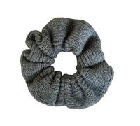 Cosy Crochet Hair Scrunchies, 14cm Diameter, Gray | Lightweight Knit Hair Rope, Anti Deformation Design, Comfortable Hairband for Travel Workout, Yoga Sports, Daily