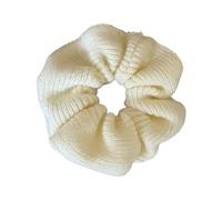 Cosy Crochet Hair Scrunchies, 14cm Diameter, White | Lightweight Knit Hair Rope, Anti Deformation Design, Comfortable Hairband for Travel Workout, Yoga Sports, Daily