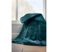 'Cosy Diamond' Blanket Throw Catherine Lansfield Green 130cm x 170cm