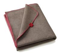 Cosy Fox Multifunctional Premium Fire Protection and Fire Blanket with Cuddly Factor - First Measure Against Emergence Fires, 160 x 200 cm (Grey-Pink)