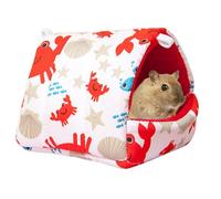 Cosy Hamster House - Pink for Small Hamsters in the Shape of | with Winter Fleece Hamster Crate, Warm Shelter for Small Animals, Winter Protection from the Cold, for Gabbi