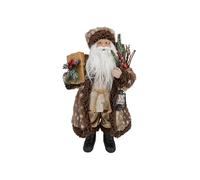 Cosy Home Polyester Santa Claus Figurine, Brown, 31 x 19 x 47 cm