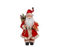 Cosy Home Polyester Santa Claus Figurine, Red, 20 x 13 x 31 cm