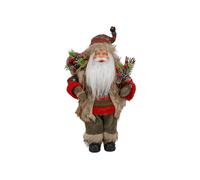 Cosy Home Polyester Santa Figurine, Green, 31 x 19 x 47 cm