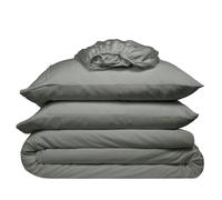 Cosy House Collection 100% Rayon Derived from Bamboo Bed Sheet Set - Cooling, Breathable, Silky Soft Deep Pocket Bedding Set (King, Grey)