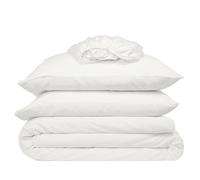 Cosy House Collection 100% Rayon Derived from Bamboo Bed Sheet Set - Cooling, Breathable, Silky Soft Deep Pocket Bedding Set (King, White)