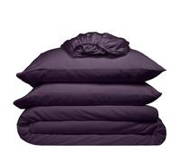 Cosy House Collection 100% Rayon Derived from Bamboo Bed Sheet Set - Cooling, Breathable, Silky Soft Deep Pocket Bedding Set (King, Purple)