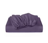 Cosy House Collection Bamboo Fitted Sheet in Purple | Size: Single Cosy House Collection Purple Single