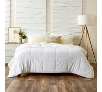 Cosy House Collection Luxury Bamboo Down Alternative Duvet - 13.5 TOG All-Season - Plush Polyester Fill - Machine Washable Comforter - Super King, White