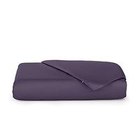 Cosy House Collection Luxury Bamboo Duvet Cover - Ultra Soft Comforter, Duvet, or Quilt Cover - Solid Zippered Duvet Protector for Bed (Single, Purple)