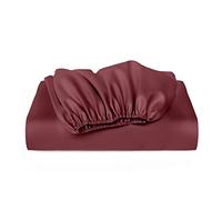 Cosy House Collection Luxury Bamboo Fitted Sheet - Master Bedroom Essentials - Bamboo Viscose Blend - Fade & Stain Resistant - Deep Pocket, Silky Soft & Breathable (Super King, Burgundy)