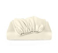 Cosy House Collection Luxury Bamboo Fitted Sheet - Master Bedroom Essentials - Bamboo Viscose Blend - Fade & Stain Resistant - Deep Pocket, Silky Soft & Breathable (Super King, Cream)