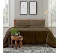 Cosy House Collection Luxury Duvet Cover Set 3-Piece - Blend of Rayon Derived from Bamboo - Ultra Soft Bedding - Zippered Comforter Protector, Includes 2 Pillow Shams (King/Cal King, Chocolate)