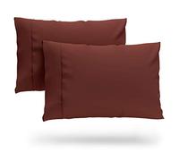 Cosy House Collection Ultra Soft Luxury Super King Size Pillow Cases - Burgundy Pillowcase Set of 2 - Cooling & Breathable Bamboo Viscose Blend Cover