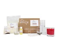 Cosy Owl Soy Wax Candle Making Kits - Various Scents - Beginners DIY Starter Set to Create 5 Scented Candles (Cheeky Cherry (Dark Red))