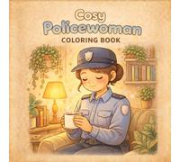 Cosy Policewoman Coloring Book For Kids: Relaxing Everyday Scenes with Cute Female Officer Moments / Single-Sided Black Pages to Prevent Bleed-Through