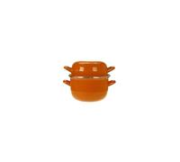 Cosy & Trendy 2.8 Litre Enamel Stainless Steel Mussel Pot, Orange, D18 cm