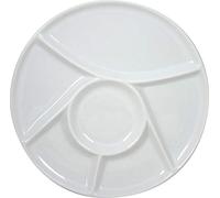 Cosy & Trendy Porcelain Fondue Plate, White, D23.5 cm