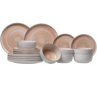 Cosy & Trendy Tableware Set Baltic Peach - 18 pieces / 6 people