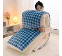Cosy Winter Duvet, Thick Reversible Fleece Quilt | Snowflake Fleece And Lamb Velvet Feel with Fluffy Fibre Filling, Designed for Cold Bedroom Nights