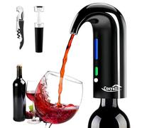 Cosyall Fathers Day Gift, Electric Wine Aerator Decanter, Smart Automatic Wine Dispenser, Best Gift for Men,Women,Family & Party (Black)