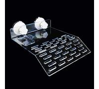 Cosyall Turtle Tank Platform, Turtle Basking Platform Aquarium Animal Transparent Sink Wharf for small pet sun bathing resting, Reptile Habitat, Climbing shelf Floating Decor with Sucker Cap