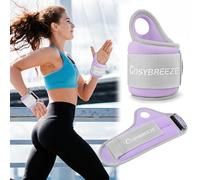 Cosybreeze Wrist Weights with Thumb Loops Lock for Women Men 1 Pair 1.5 kg Arm Weight Ankle Weights Weighted Gloves for Running Walking, Purple