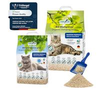 COSYCAT Clumping Wood Cat Litter, 100% Natural Wood Fibre product, dust-free (MIX 30 l (10 l coarse + 20 l fine))