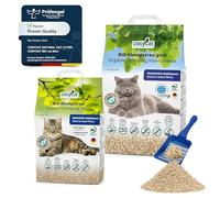 COSYCAT Clumping Wood Cat Litter, 100% Natural Wood Fibre product, dust-free (MIX 30 l (10 l fine + 20 l coarse))