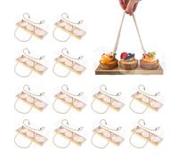 CosyCaya 12Pcs Transparent Cupcake Boxes, 3 Hole Round Clear Cupcake Boxes, Cupcake Container Individual for Christmas Holiday Bakery Shop Treat Cupcakes Packaging