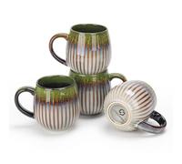 CosyCorner Ceramic Coffee Mugs Set, 17 oz Large Coffee Cups for Home and Office, Ceramic Cup for Coffee & Tea（B×4 pcs）
