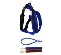 Cosydogs Fleece Dog Harness & 1 metre Lead in Royal Blue | Size 2