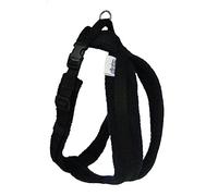 CosyDogs Fleece Dog Harness in Black: Size 6
