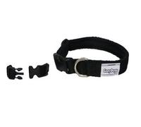 Cosydogs Quick Release Fleece Dog Collar in Black