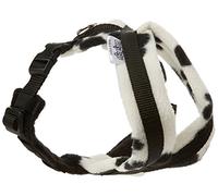 Cosydogs white with paw 's fleece dog harness: sizes 0 to 6: you and your dog walk at ease and comfort with a fleece harness