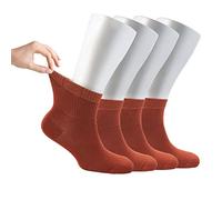 Cosyfeel® Women Loose Diabetic Socks, 4-Pack, Multicolour Options | Neuropathy Ankle Socks, Super Soft Eco-Friendly Bamboo Material, Durable with Seamless Toe, 4 Seasons