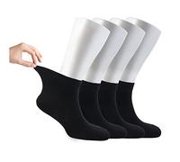 Cosyfeel® Women Loose Diabetic Socks | 4-Pack Neuropathy Ankle Socks for Ladies | Super Soft Eco-Friendly Bamboo Material | Durable with Seamless Toe | Multicolour Patterns | 4 Seasons
