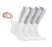 Cosyfeel® Women Loose Diabetic Socks | 4-Pack Neuropathy Ankle Socks for Ladies | Super Soft Eco-Friendly Bamboo Material | Durable with Seamless Toe | Multicolour Patterns | 4 Seasons