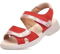 Cosyfeet Cher - Rose Summer Shimmer - 9-6E Width - Extra Wide Women's Sandals