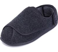 Cosyfeet Ernest - Charcoal - 7-3H Width - Extra Wide Men's Slippers