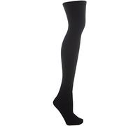 Cosyfeet Extra Roomy Softhold® Warm Ribbed Hold-ups 80 Denier - Black - One Size Fits All