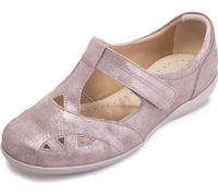 Cosyfeet Hayley - Gold Shimmer - 9-6E - Extra Wide Women's Shoes