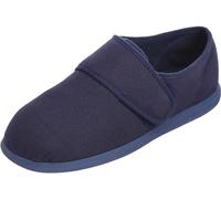 Cosyfeet Henry - Navy - 10-3H Width - Extra Wide Men's Fabric Shoes