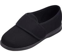 Cosyfeet Jilly - Black - 6-6E Width - Extra Wide Women's Fabric Shoes
