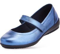 Cosyfeet Maggie May - Blue Metallic - 6½ - 6E Width - Extra Wide Women's Shoes