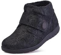Cosyfeet Martha - Black Paisley - 7-6E - Extra Wide Women's Boots
