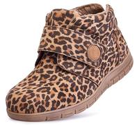 Cosyfeet Martha - Leopard - 4-6E Width - Extra Wide Women's Boots
